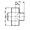 Conex Bänninger Trójnik redukcyjny miedziany 22x18x22mm do lutowania Cu 5130022018022
